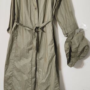 Women's Olive Green Trench Coat